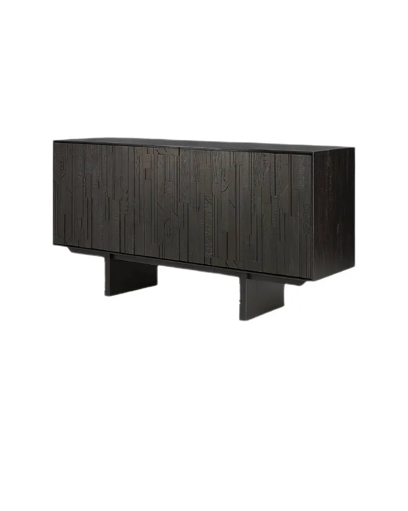 Buffet Mosaic en teck noir - Ethnicraft